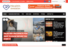 Tablet Screenshot of healthannotation.com